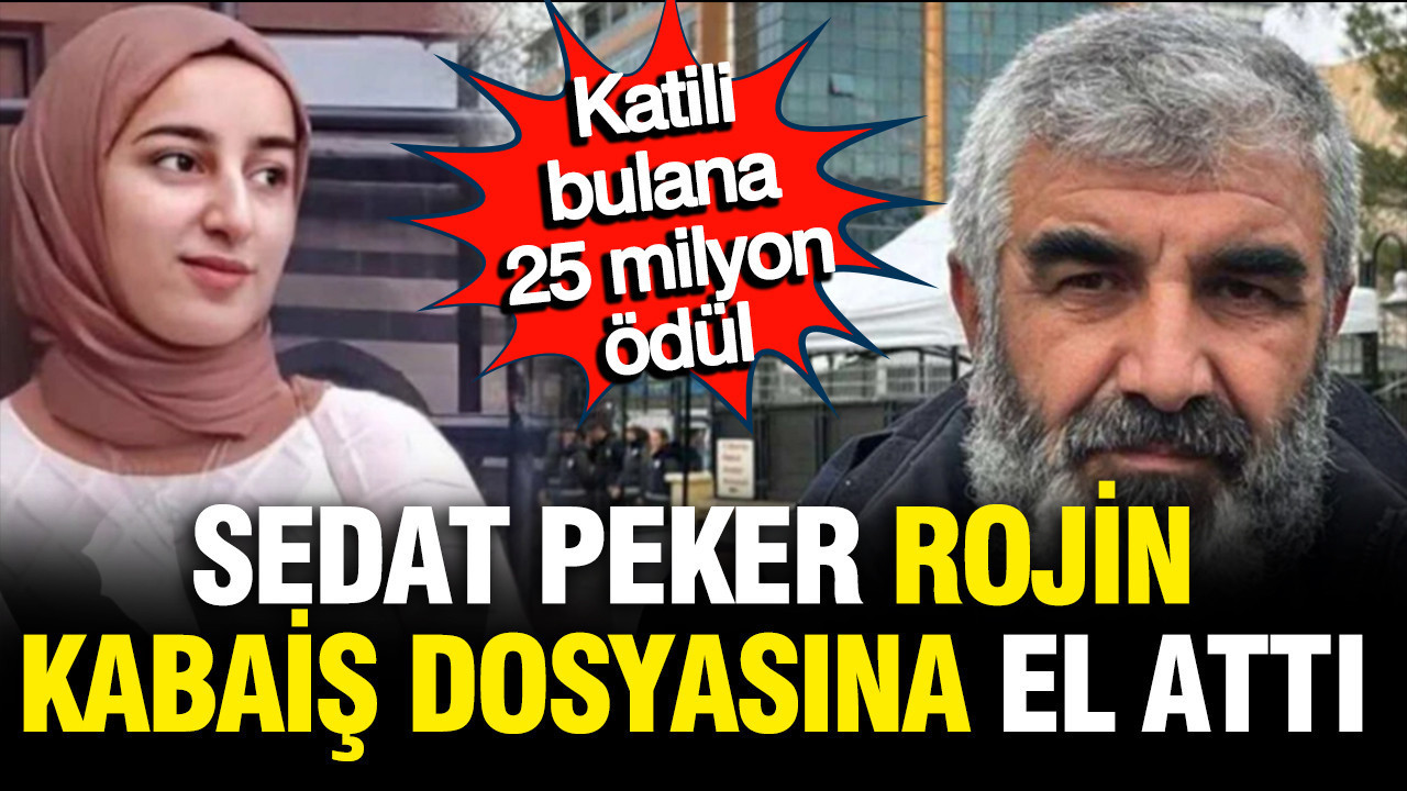 Sedat Peker, Rojin Kabaiş’in Katilini Bulana 25 Milyon Lira Ödül Veriyor