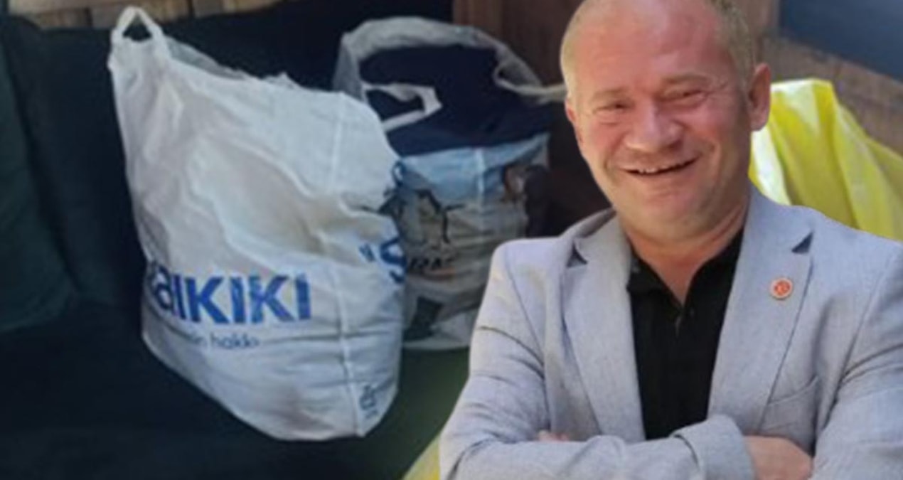 Bağışlanan kıyafetlerden küçük bir servet çıktı