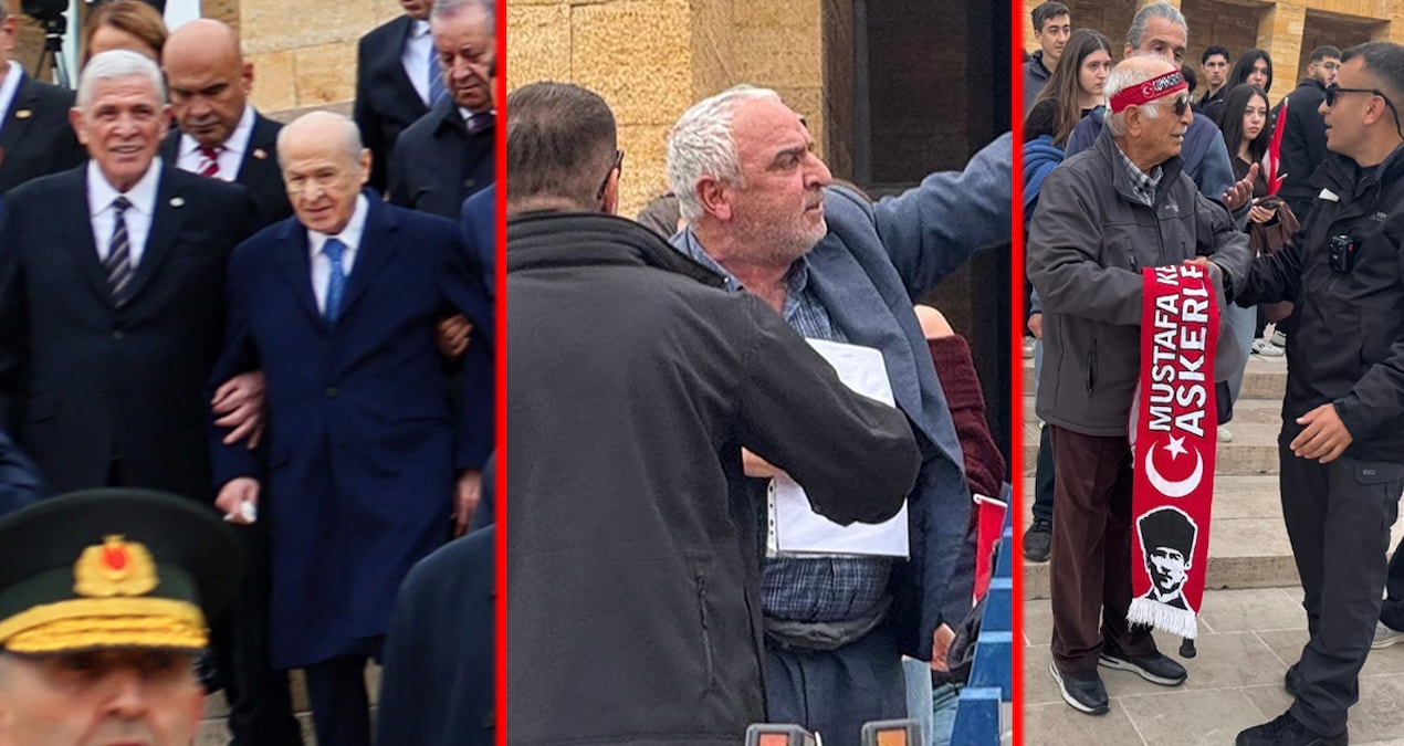 Anıtkabir’de bir sürpriz ve iki protesto